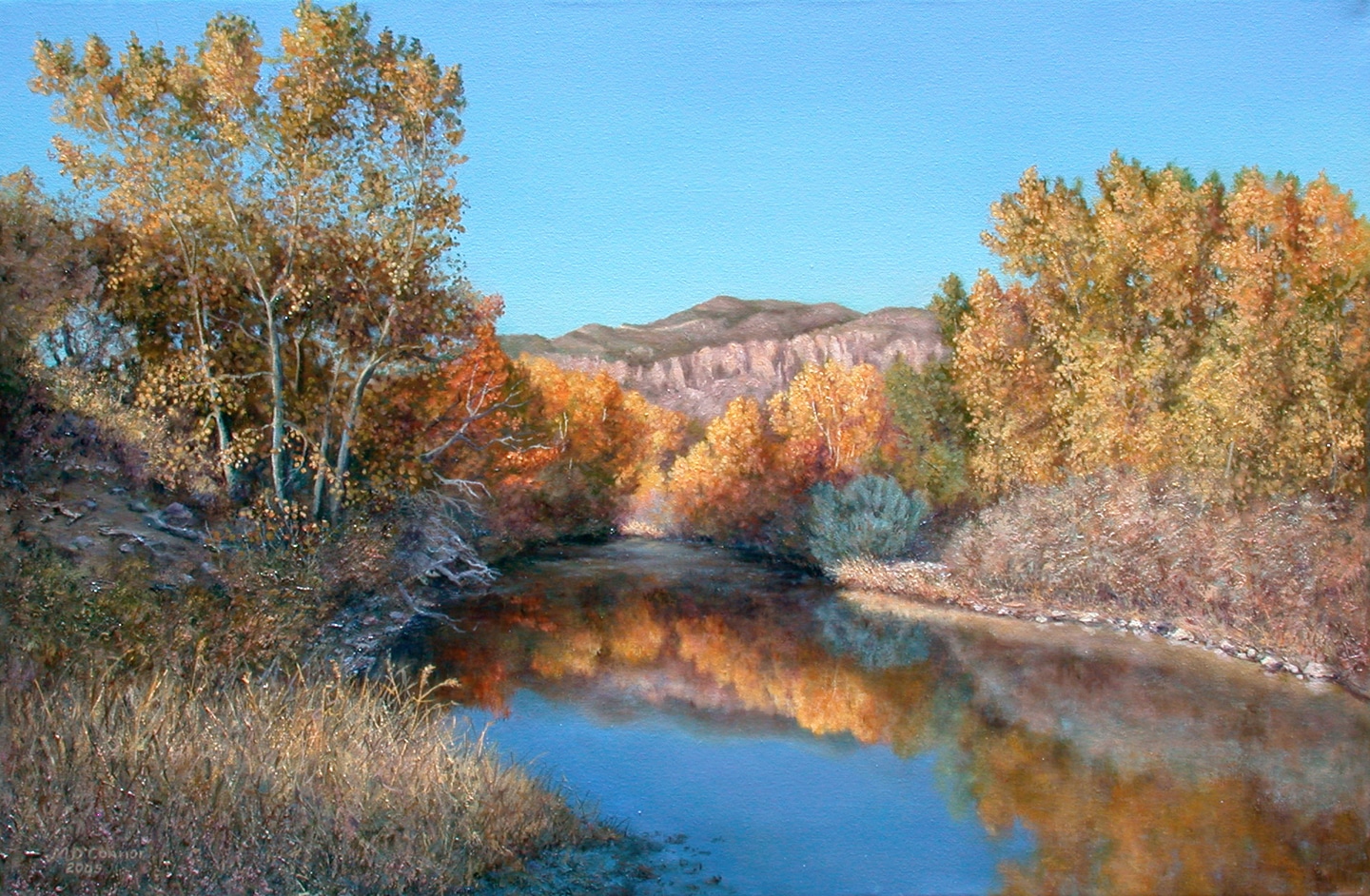oil painting of Gila River